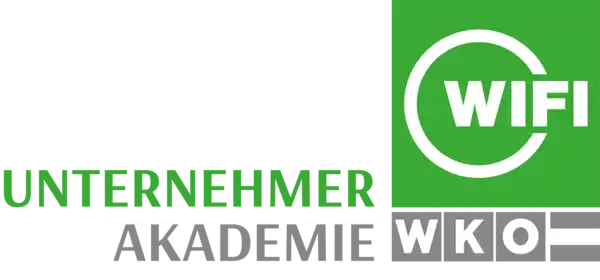 Grünes und schwarzes Logo.