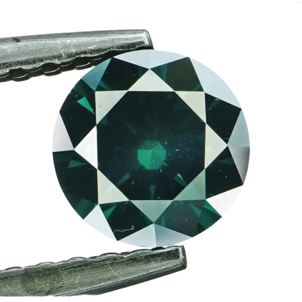 Natural Fancy Deep Blue Green Diamond (0,55ct) - Diamond