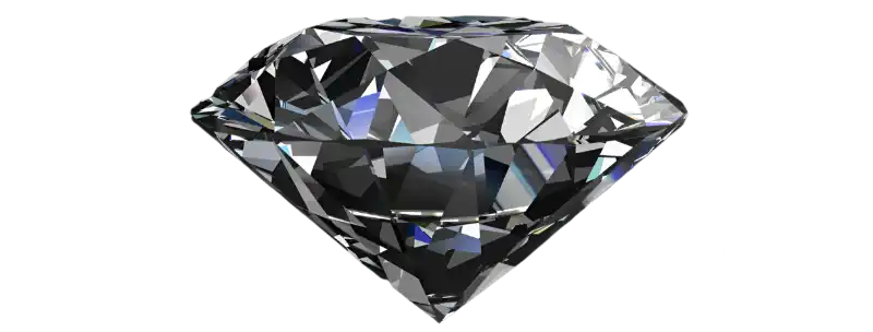Funkelnder, facettenreicher Diamant.