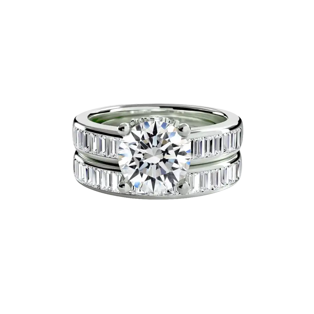Baguette Channel Solitaire - setting