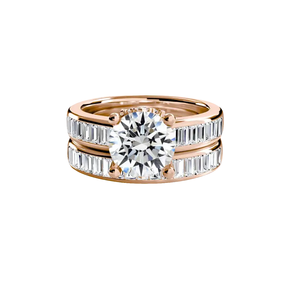 Baguette Channel Solitaire - setting