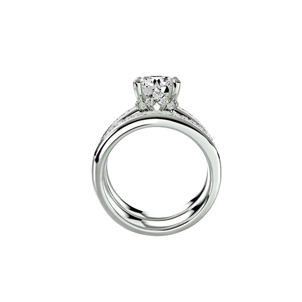 Baguette Channel Solitaire - setting