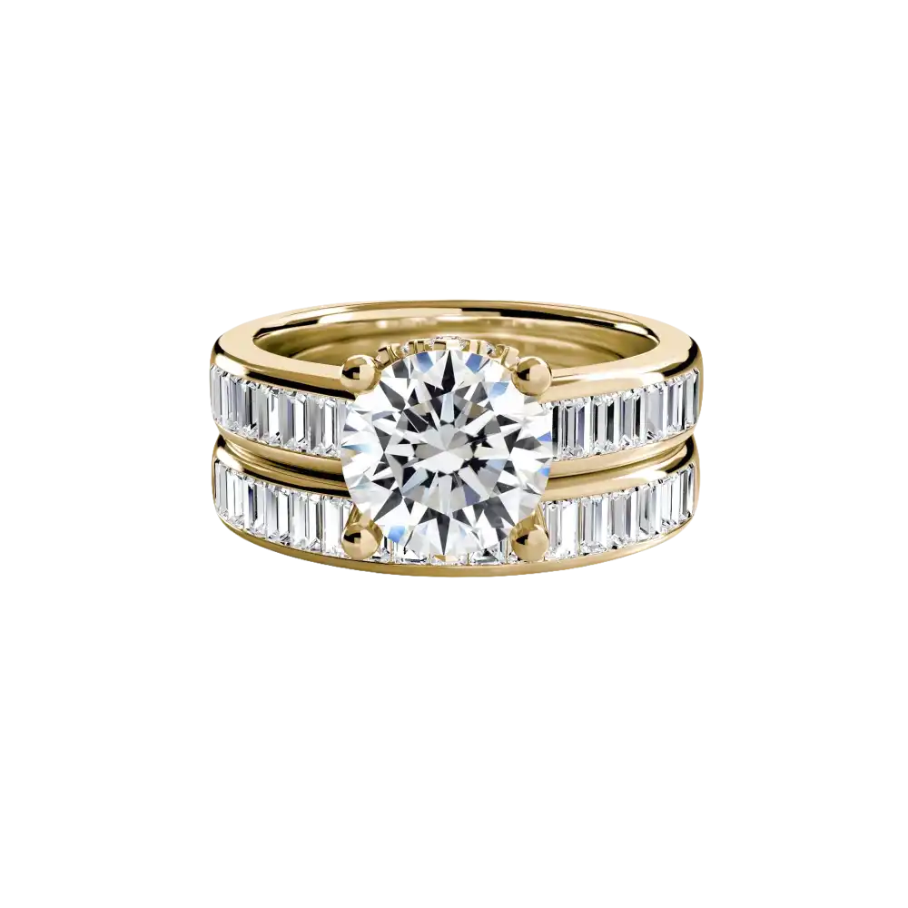 Baguette Channel Solitaire - setting