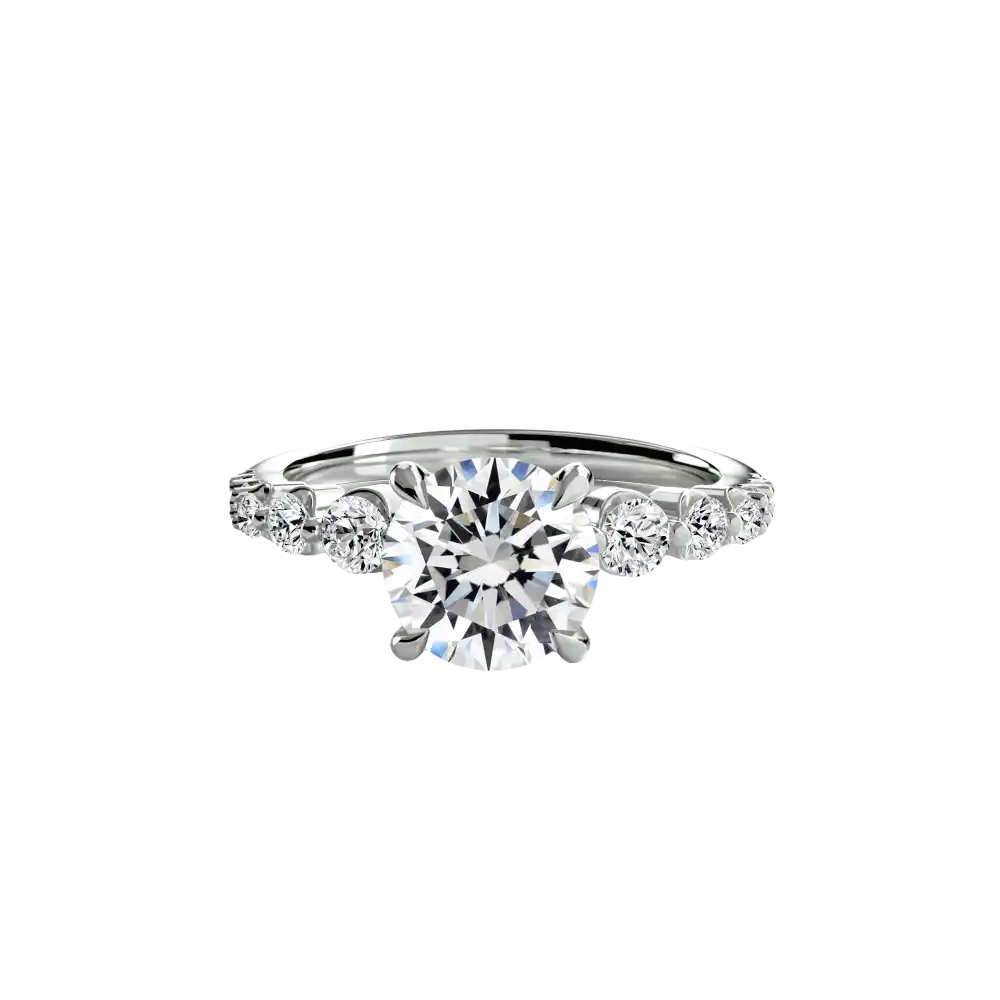 The Cascade Diamond Ring - setting
