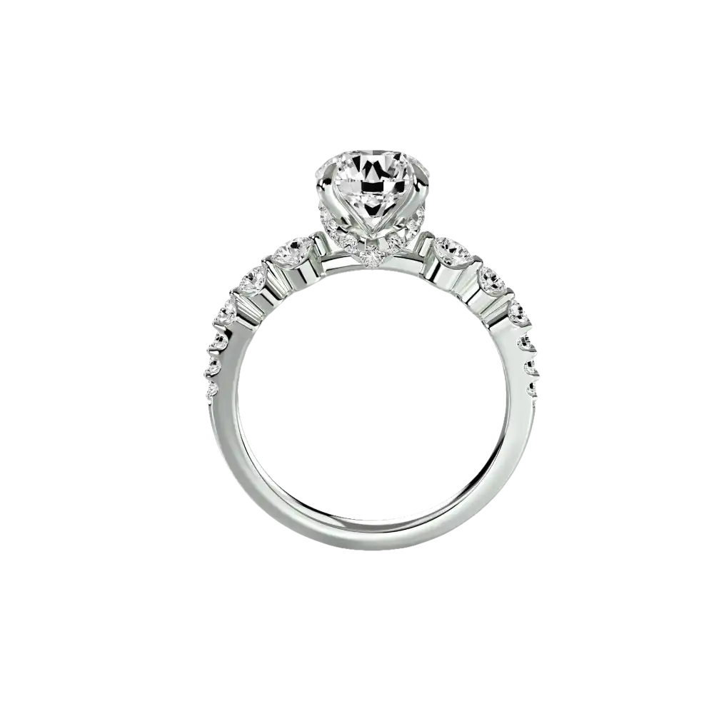 The Cascade Diamond Ring - setting