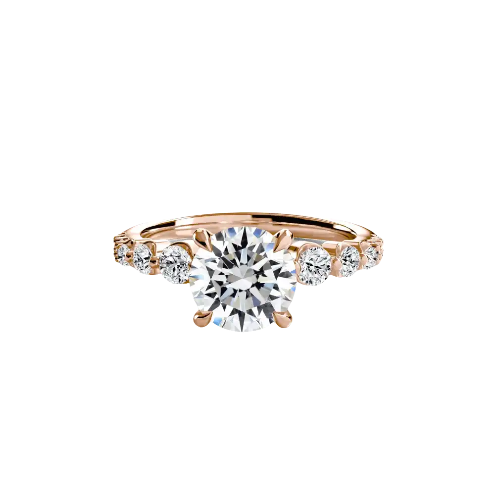 The Cascade Diamond Ring - setting