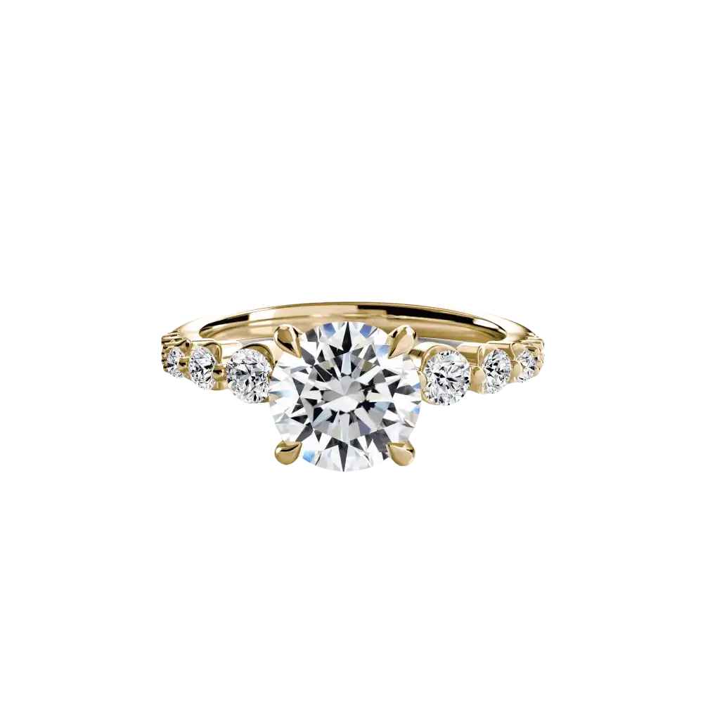The Cascade Diamond Ring - setting