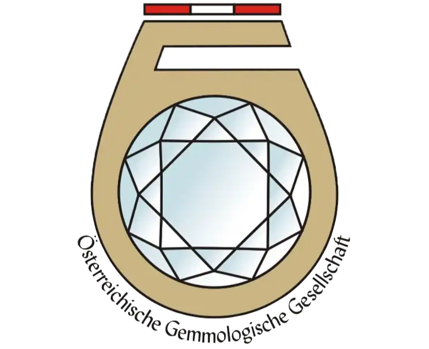 Emblem der gemmologischen Gesellschaft.
