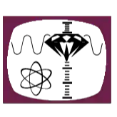 Magenta quadratischer Rahmen mit schwarzem Zentrum