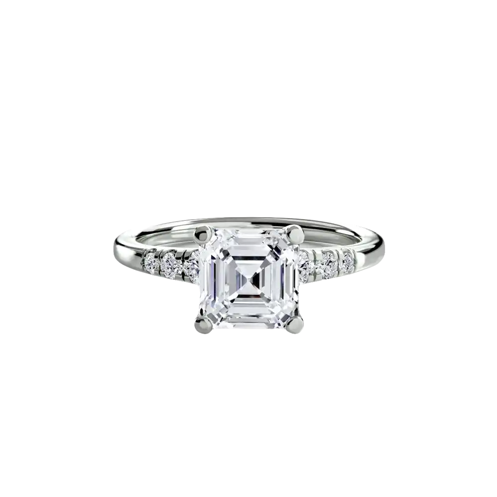 Solitaire with Shoulder Accents - setting