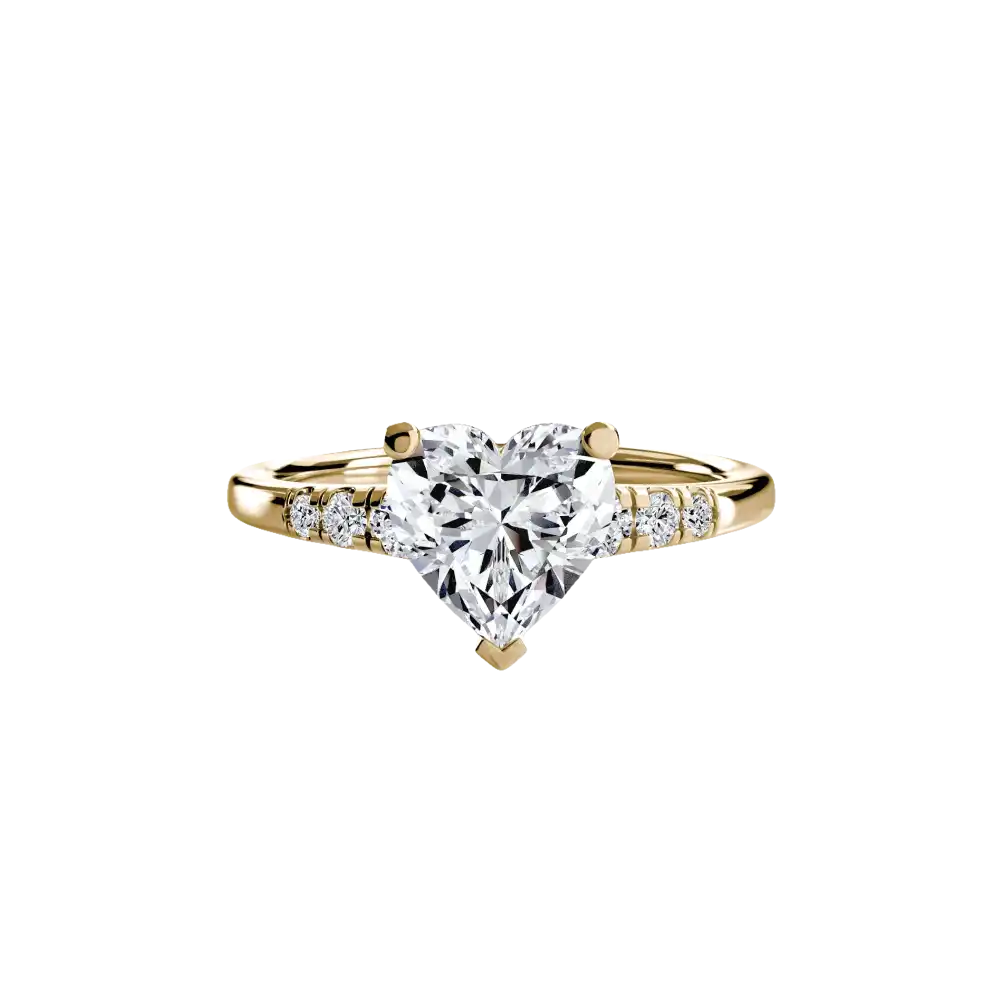 Solitaire with Shoulder Accents - setting