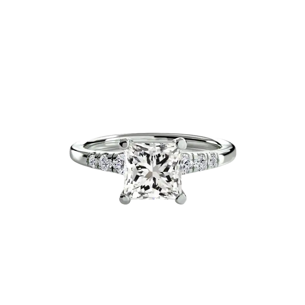 Solitaire with Shoulder Accents - setting