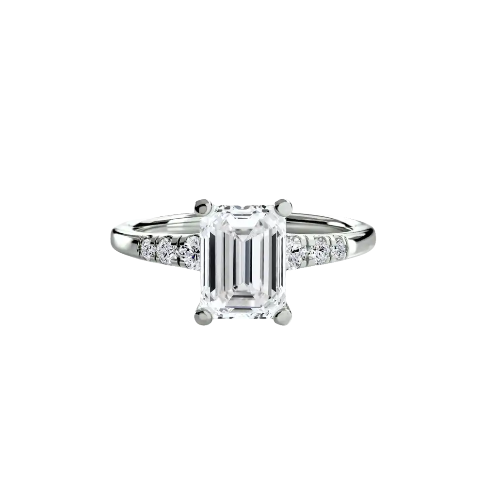 Solitaire with Shoulder Accents - setting