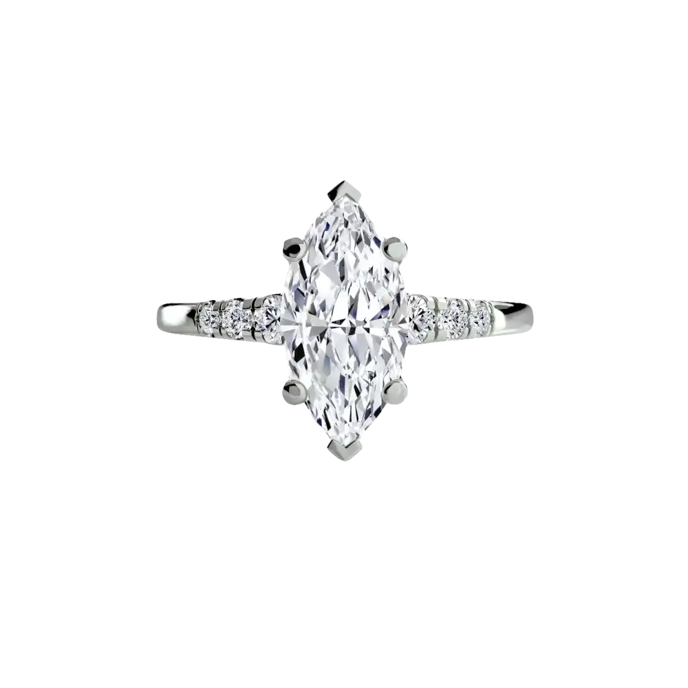Solitaire with Shoulder Accents - setting