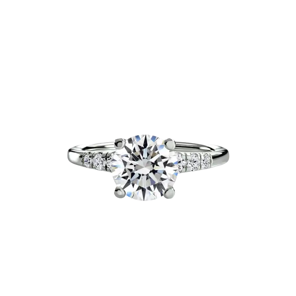 Solitaire with Shoulder Accents - setting