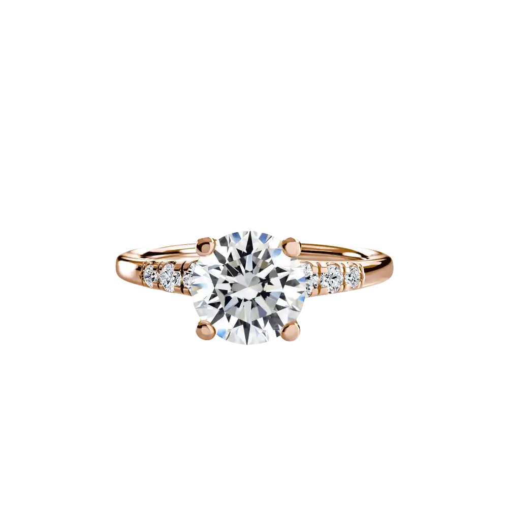 Solitaire with Shoulder Accents - setting