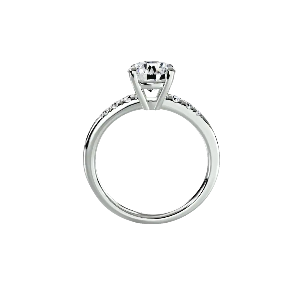 Solitaire with Shoulder Accents - setting