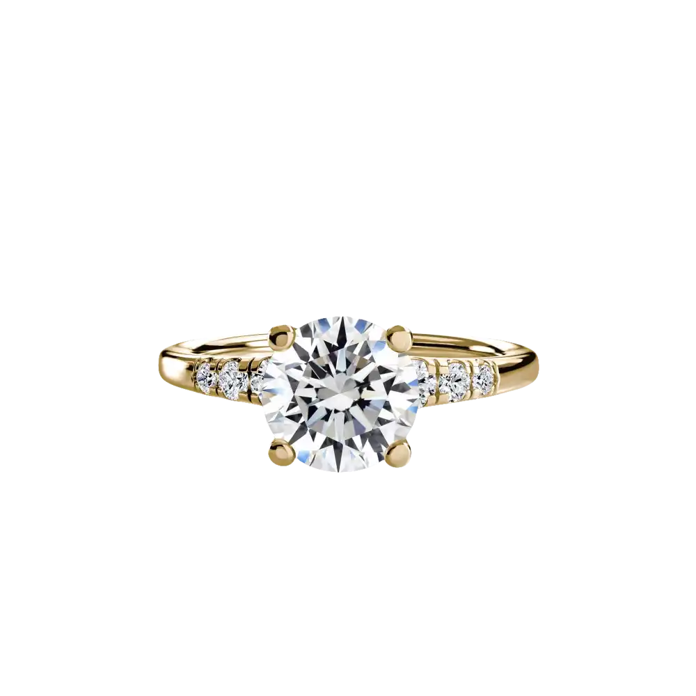 Solitaire with Shoulder Accents - setting