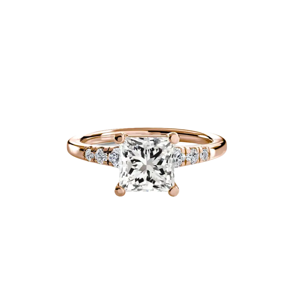 Solitaire with Shoulder Accents - setting