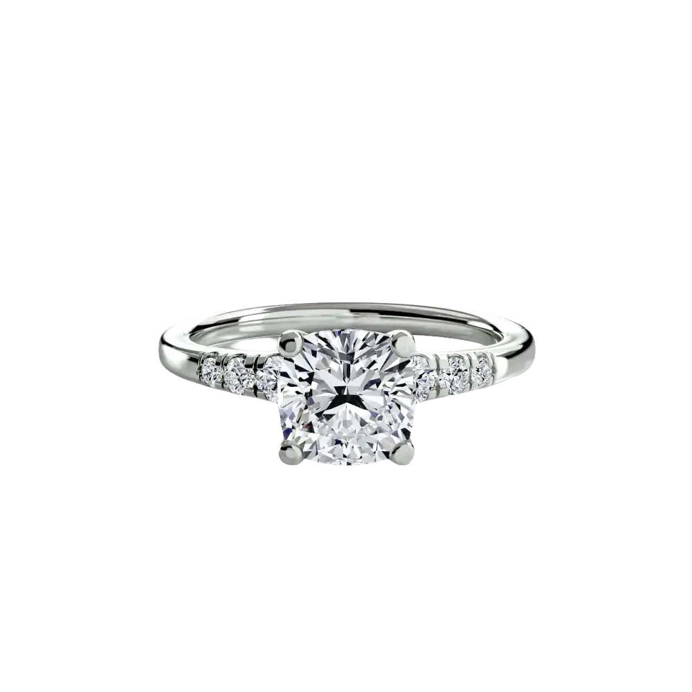 Solitaire with Shoulder Accents - setting