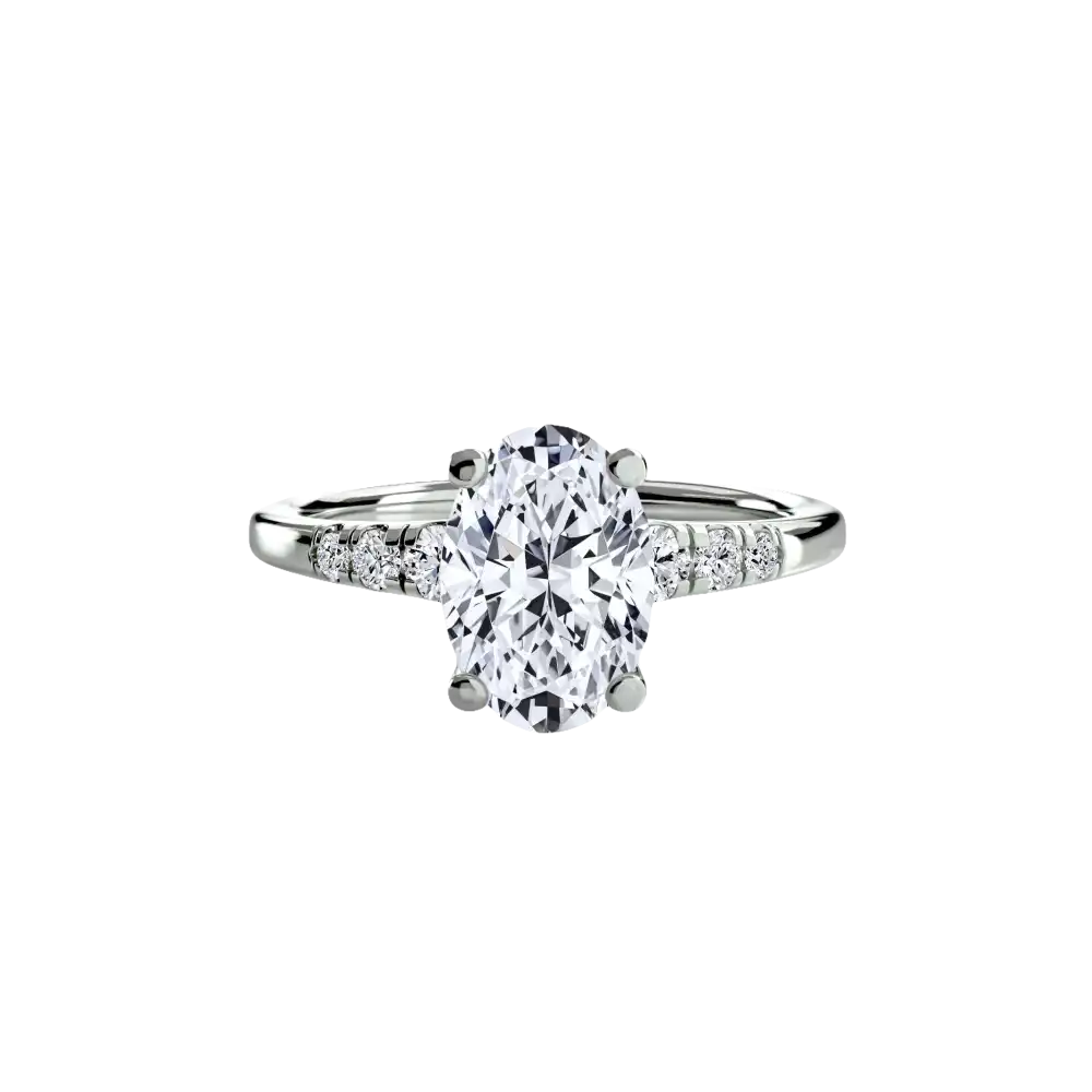 Solitaire with Shoulder Accents - setting