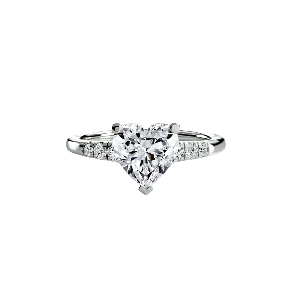 Solitaire with Shoulder Accents - setting