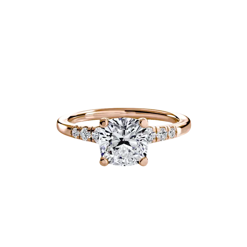 Solitaire with Shoulder Accents - setting