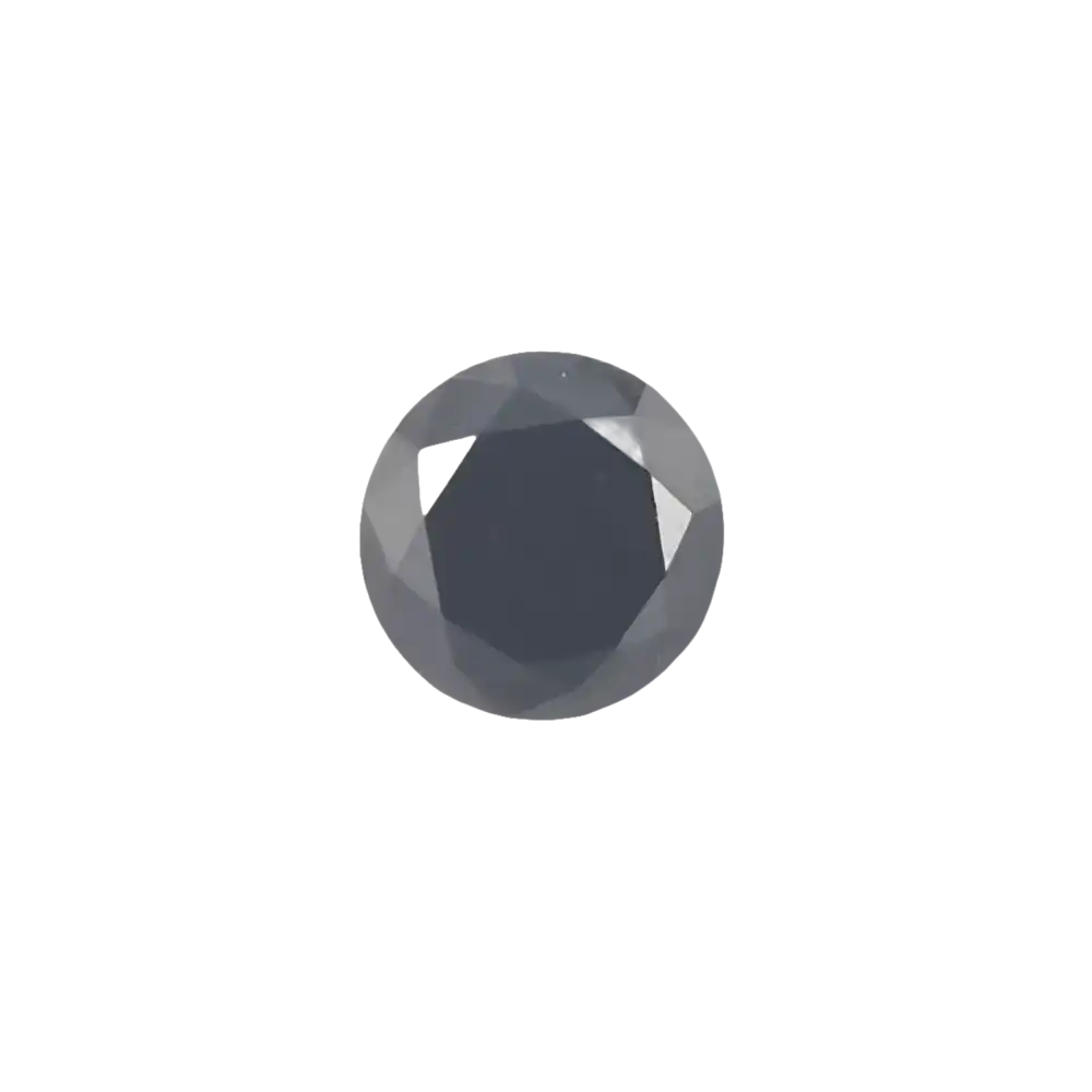 Natural Black Diamond irridated (1,17ct) - Diamond
