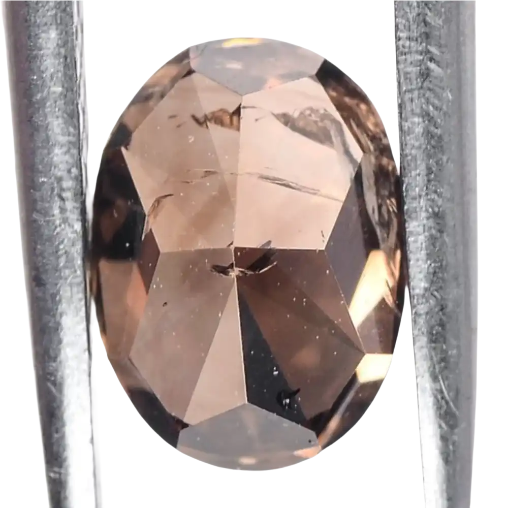 Natural Fancy Deep Orange Brown Diamond (0,88ct) - Diamond