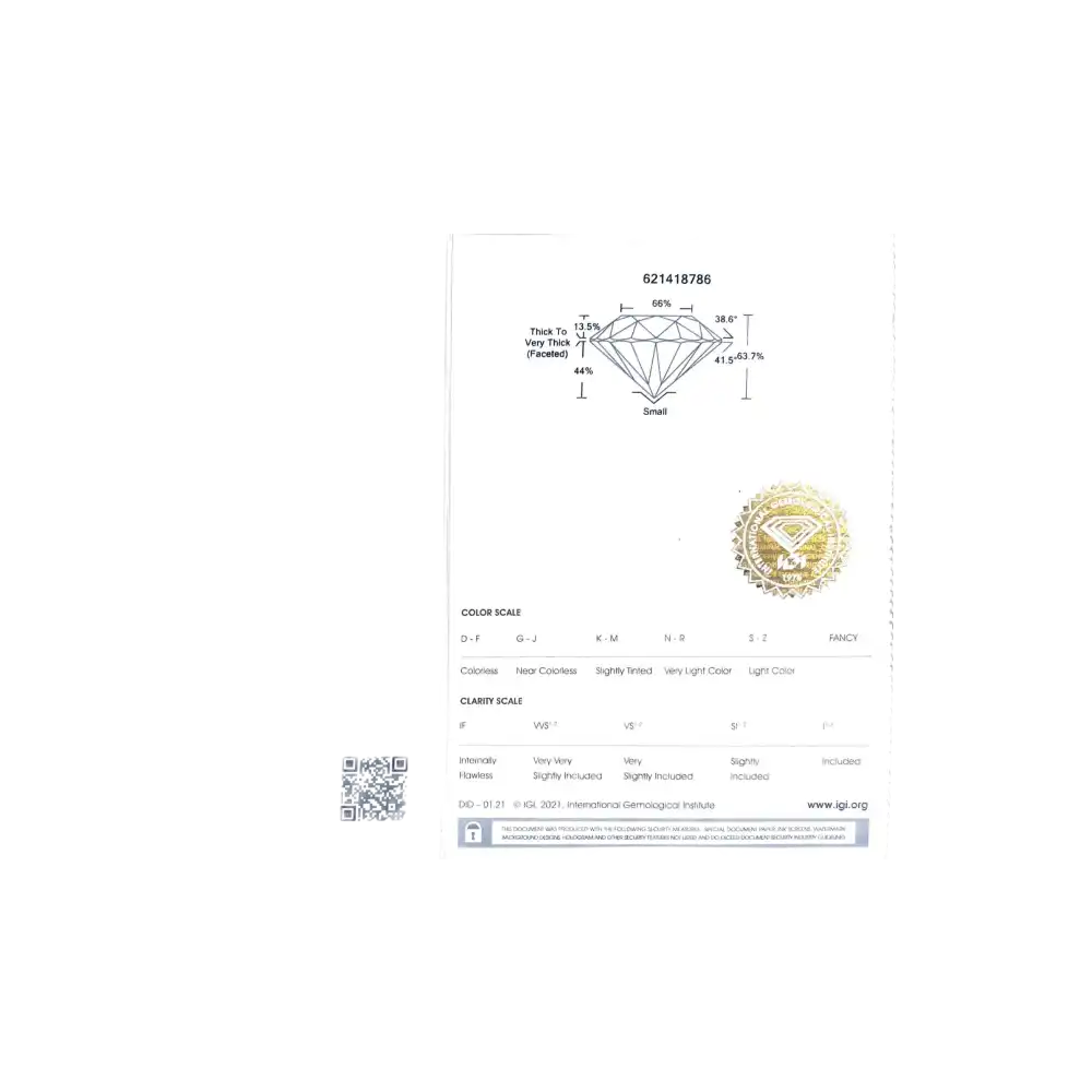 Natural Fancy Deep Orange Diamond (0,40ct) - Diamond