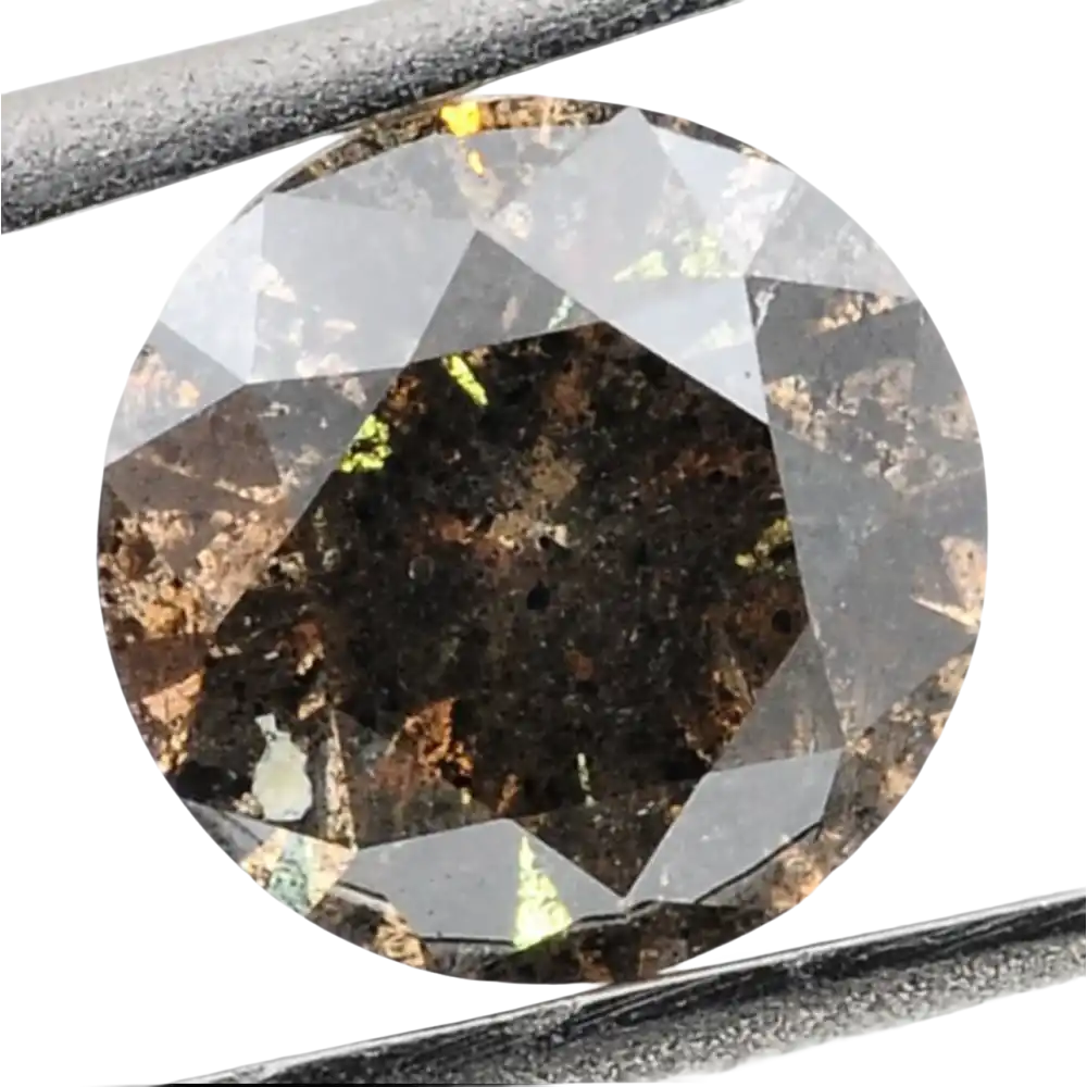 Natural Salt & Pepper Fancy Grayish Brown Diamond (0,62ct) - Diamond