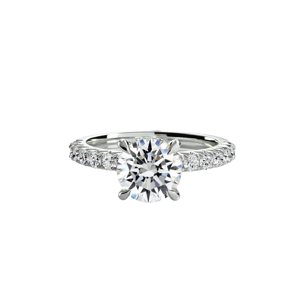 Solitaire with Pavé 6 - setting