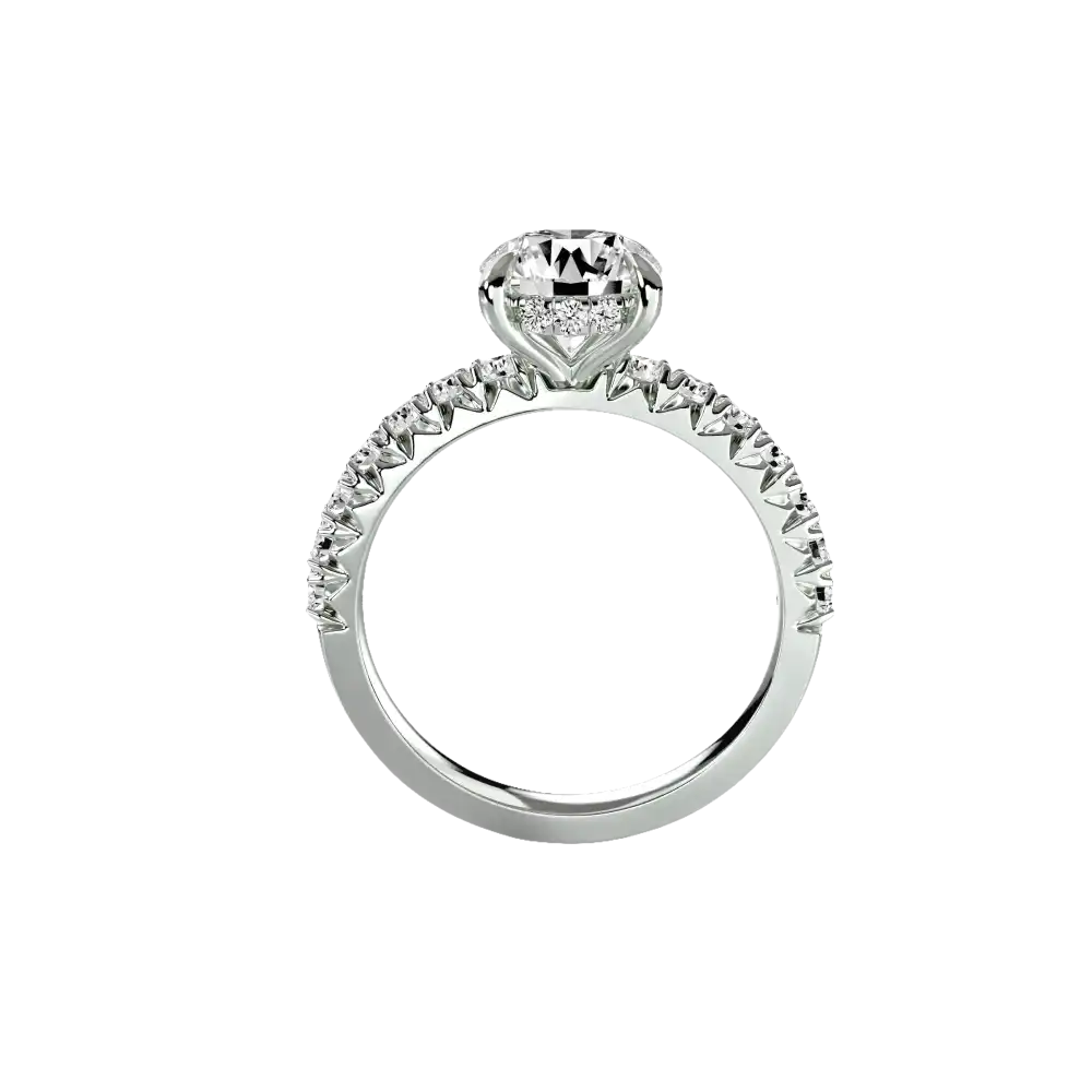 Solitaire with Pavé 6 - setting
