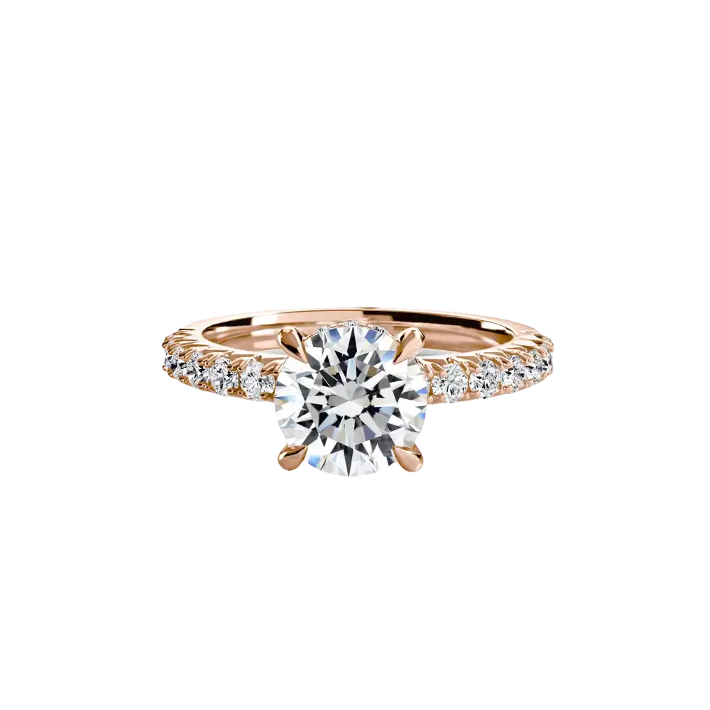 Solitaire with Pavé 6 - setting