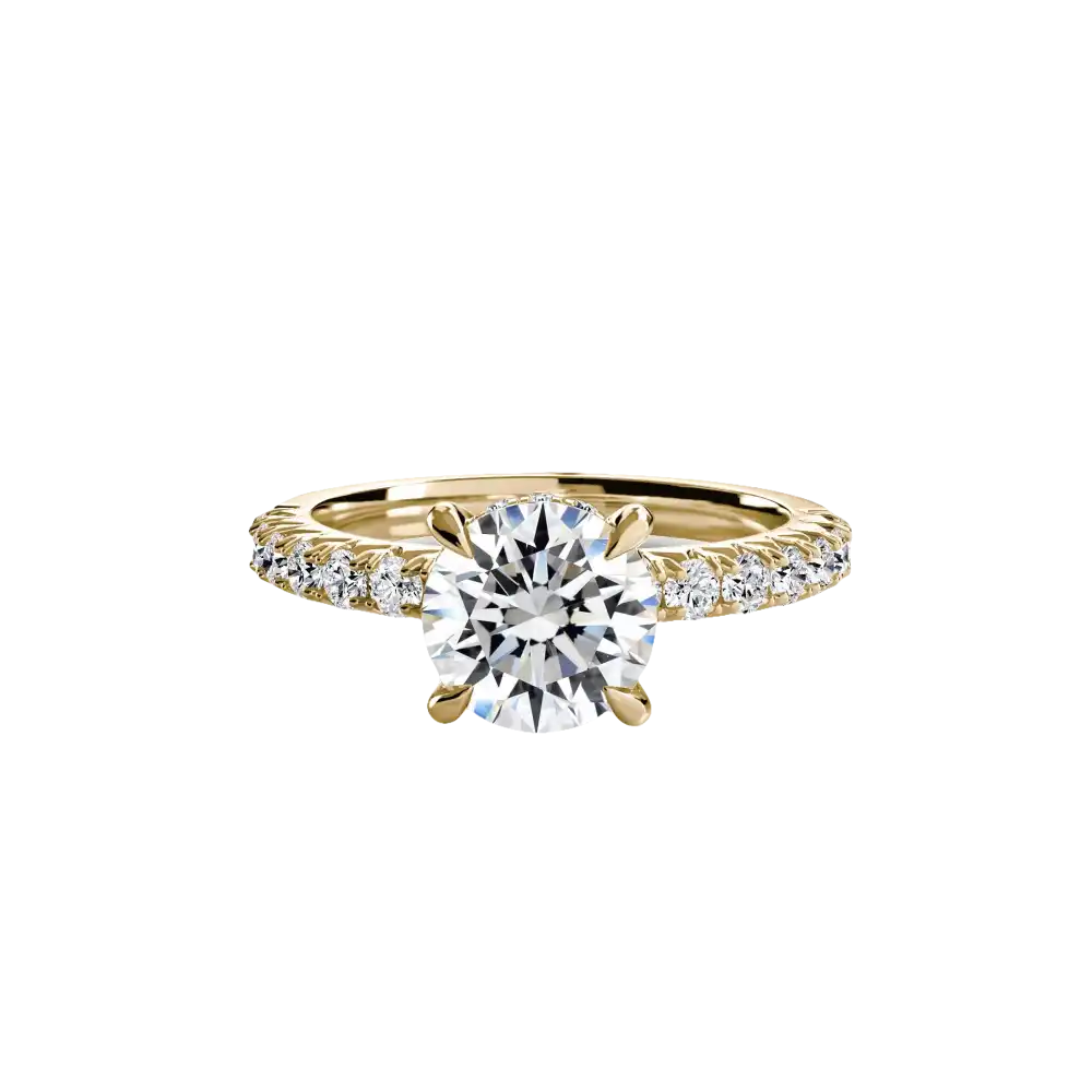 Solitaire with Pavé 6 - setting