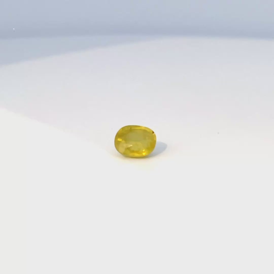 Load video: Yellow Sphene gemstone