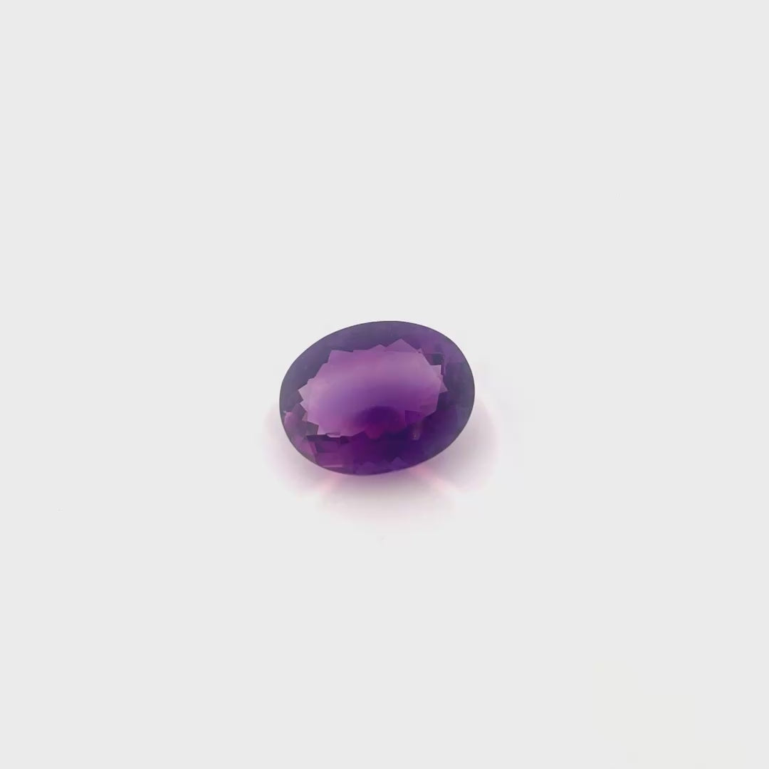 Load video: Translucent purple Amethyst gemstone jewelry