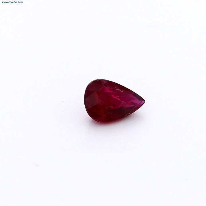 Load video: Pear-shaped ruby gemstone jewelry gemstones