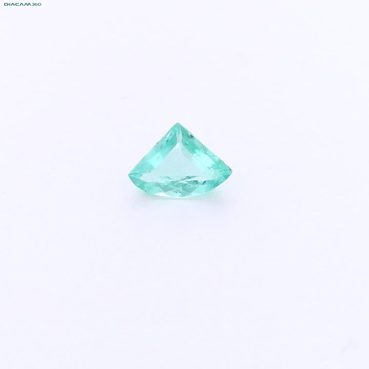 Load video: Triangular light blue beryl gemstone