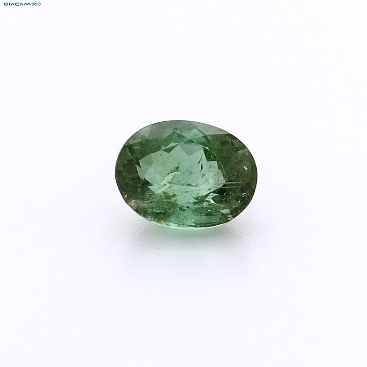 Load video: Green Tourmaline gemstone oval for jewelry