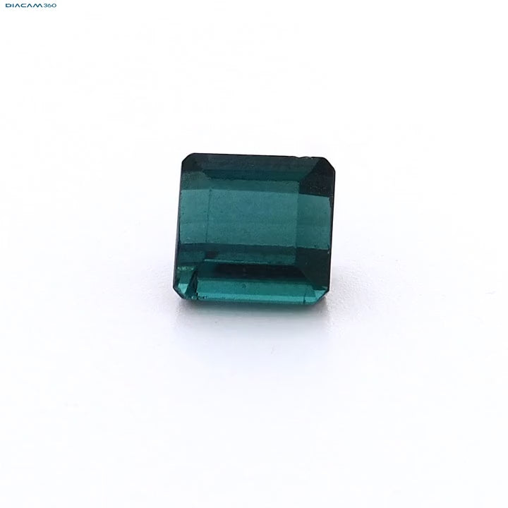 Video laden: Dunkelblauer Turmalin Cushion (1,48ct)