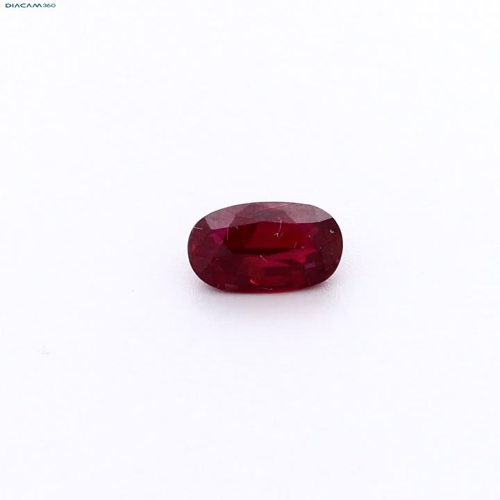 Load video: Oval faceted ruby gemstone jewelry