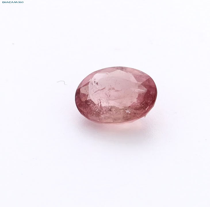Load video: Pink tourmaline gemstone oval cut jewelry