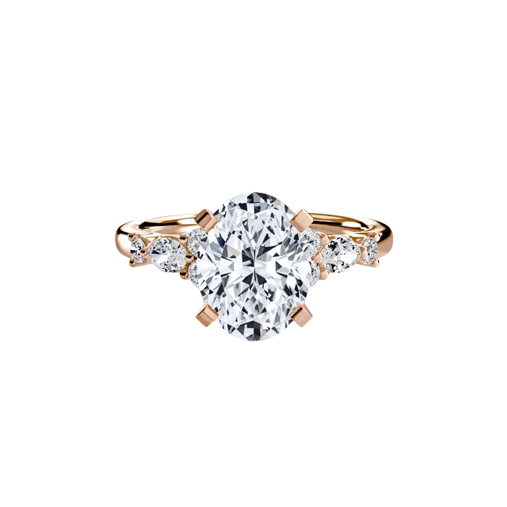 The Floral Accent Solitaire - setting