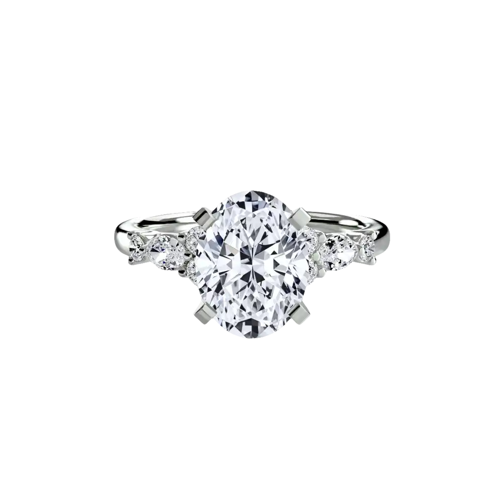 The Floral Accent Solitaire - setting