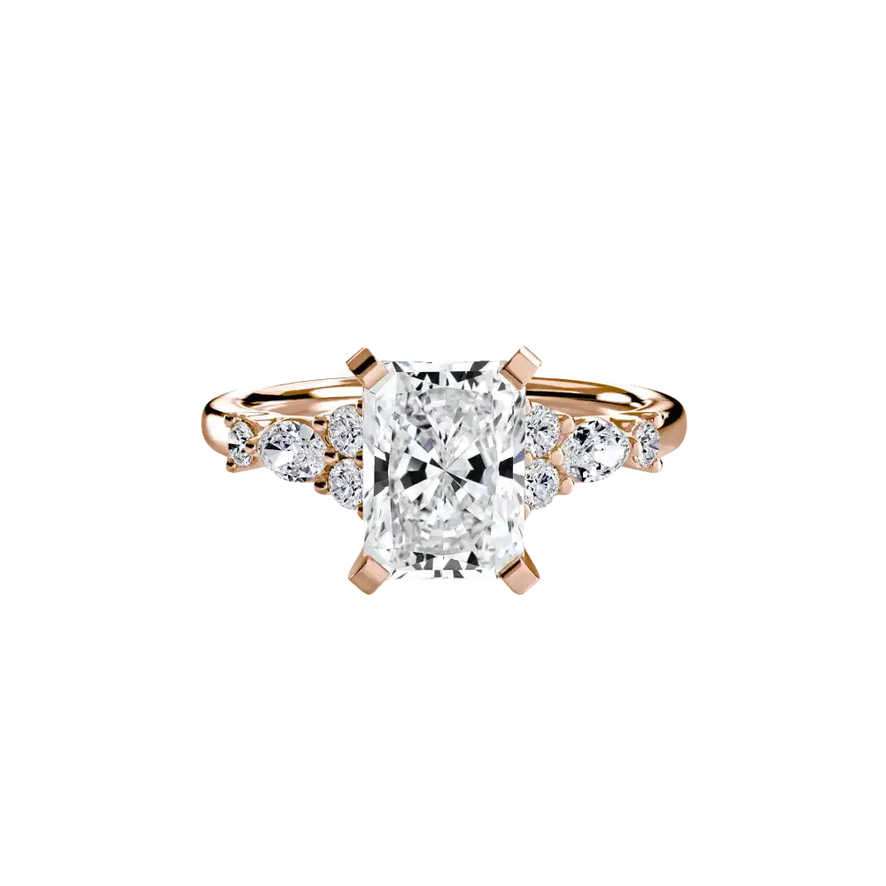 The Floral Accent Solitaire - setting