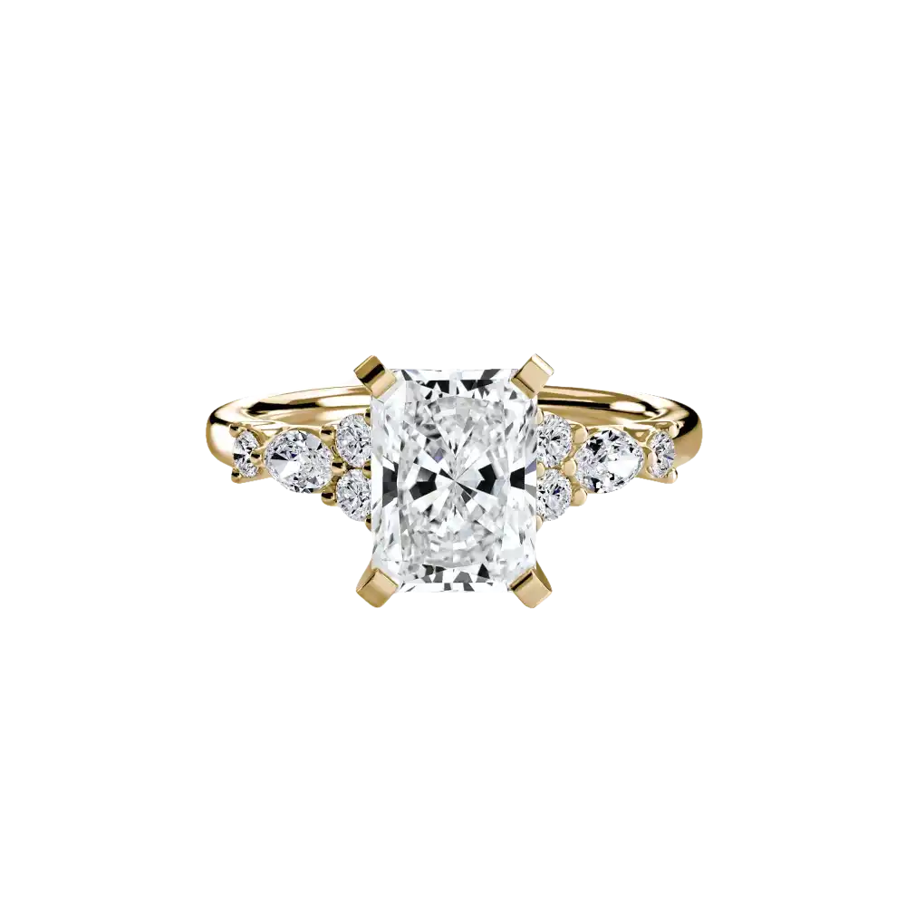 The Floral Accent Solitaire - setting
