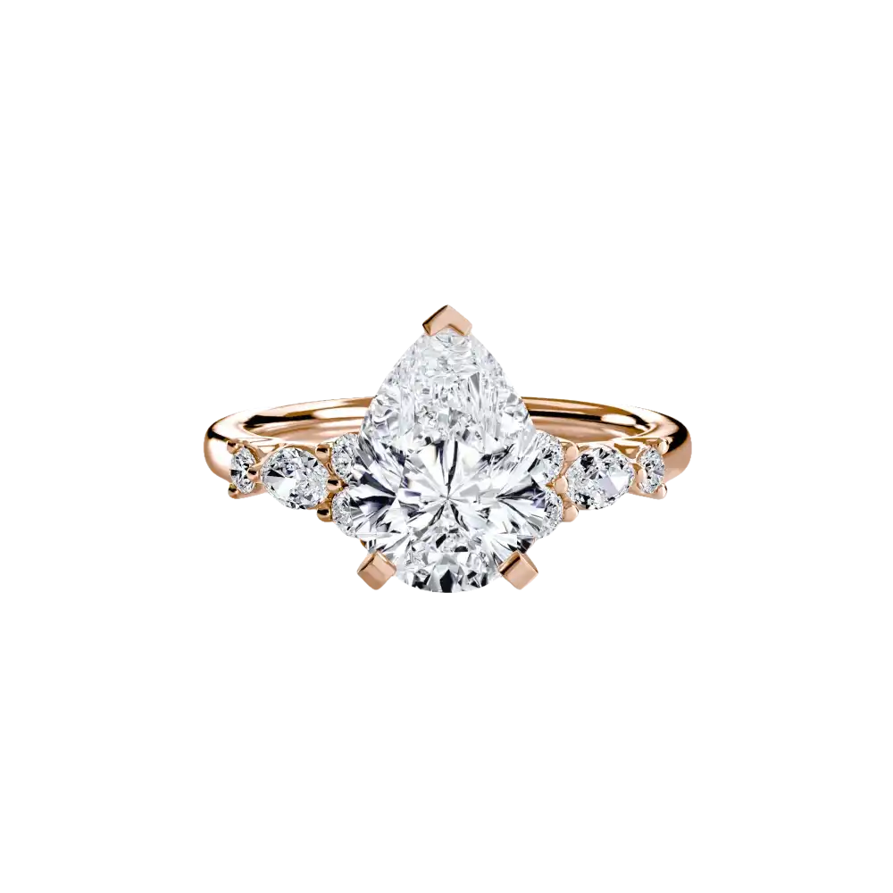 The Floral Accent Solitaire - setting