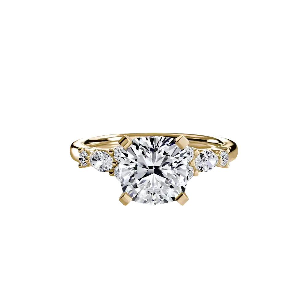 The Floral Accent Solitaire - setting