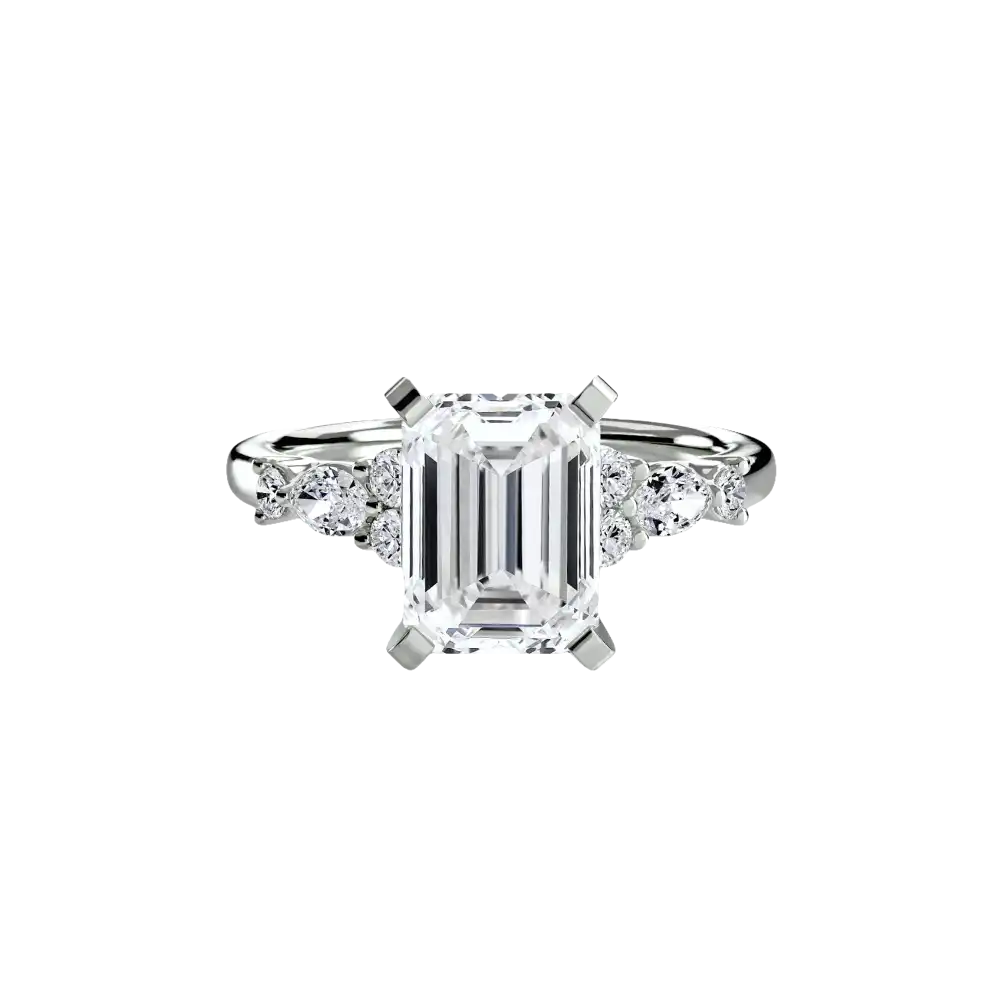 The Floral Accent Solitaire - setting